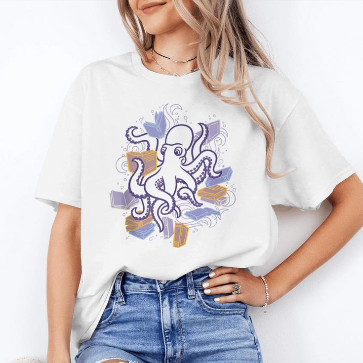 Octopus Book Reader Unisex T-Shirt