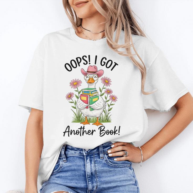 Oops I Got Another Book Cute Goose Librarian Reading Teacher Unisex T-Shirt