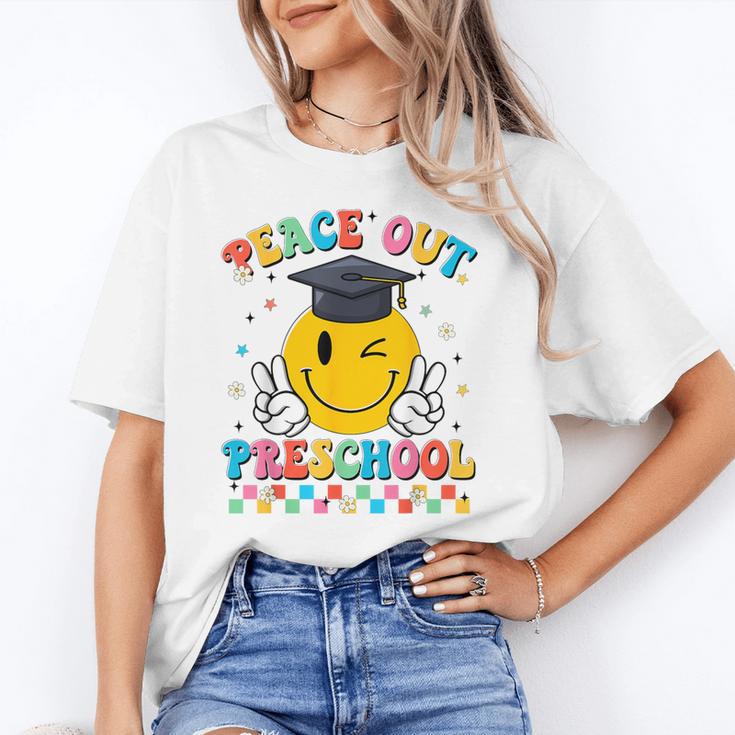 Peace Out Preschool Graduation Last Day Teachers Boys Girls Unisex T-Shirt