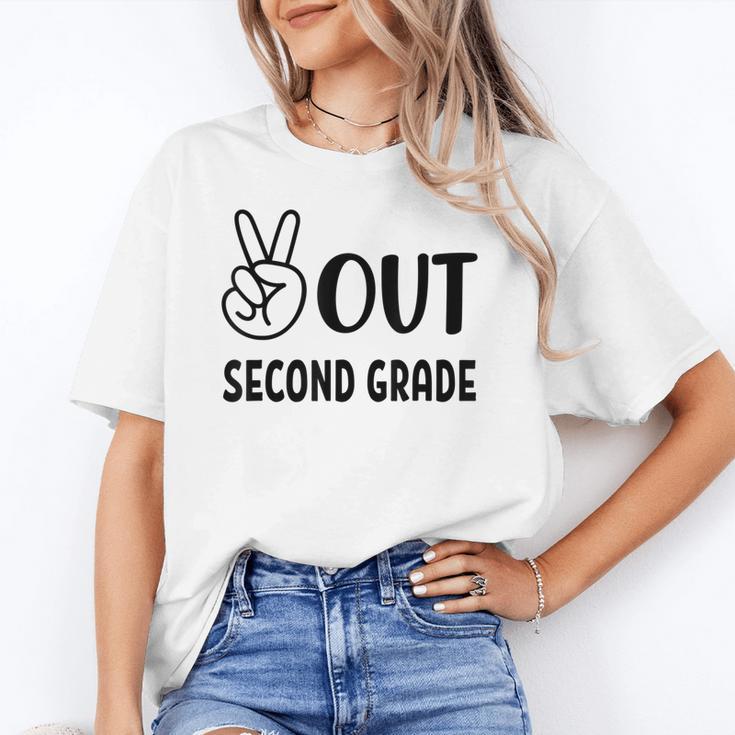 Peace Out Second Grade Last Day Of School Graduation Kids Unisex T-Shirt