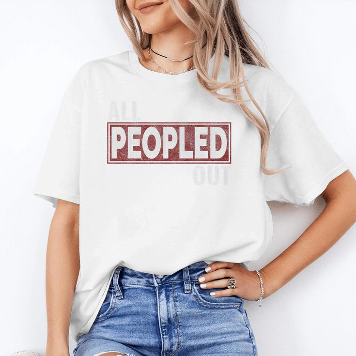 All Peopled Out Introvert Joke Sarcastic Quote Premium Tri-Blend Unisex T-Shirt All Peopled Out Introvert Joke Sarcastic Quote Premium Tri-Blend Unisex T-Shirt