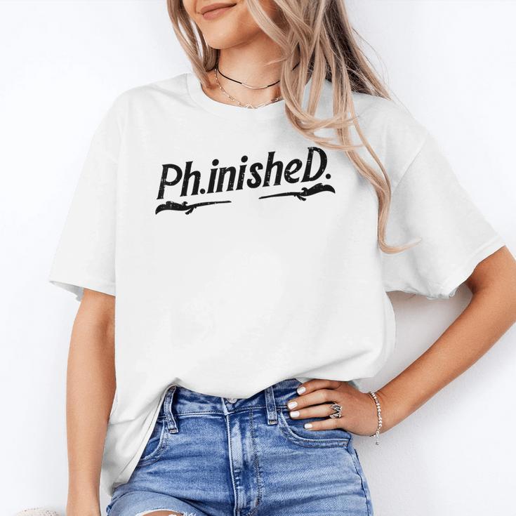 Phd Phinished Shirt Doctorate Graduation Students Unisex T-Shirt