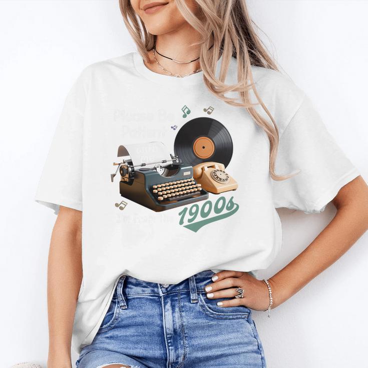 Please BePatient I'm From The 1900s Sarcastic Joke Premium Tri-Blend Unisex T-Shirt