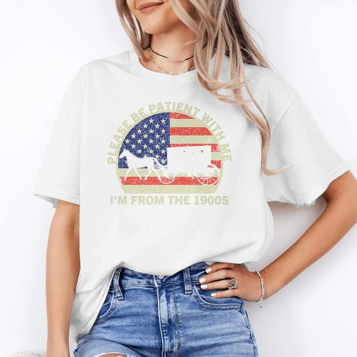 Please Be Patient With Me I'm From The 1900s Dad Vintage Premium Unisex T-Shirt