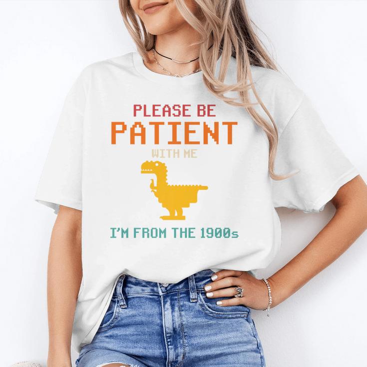 Please Be Patient With Me I'm From The 1900s Dinosaur Premium Unisex T-Shirt Please Be Patient With Me I'm From The 1900s Dinosaur Premium Unisex T-Shirt
