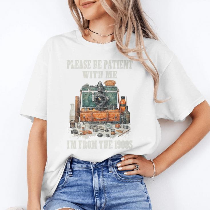 Please Be Patient With Me I'm From The 1900s Photographer Premium Unisex T-Shirt