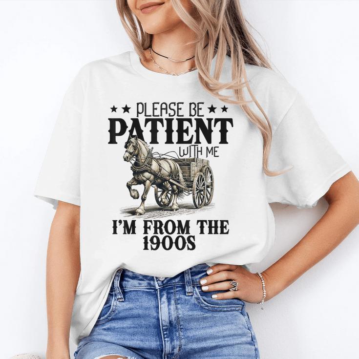 Please Patient I'm From The 1900s Quote Vintage Horse Unisex T-Shirt Please Patient I'm From The 1900s Quote Vintage Horse Unisex T-Shirt