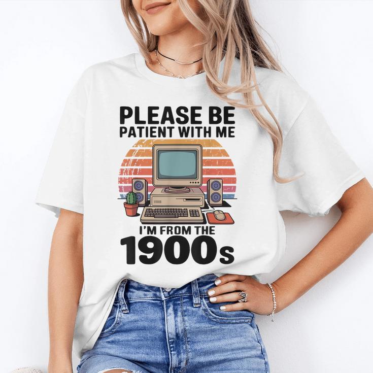 Please Be Patient I'm From The 1900s Retro Computer Geek Unisex T-Shirt