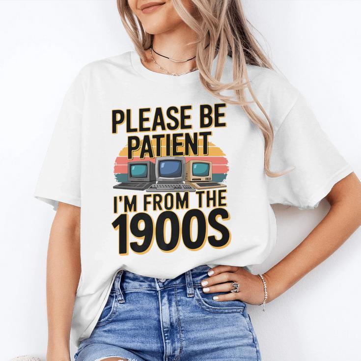 Please Be Patient I'm From The 1900s Retro Computer Premium Unisex T-Shirt Please Be Patient I'm From The 1900s Retro Computer Premium Unisex T-Shirt