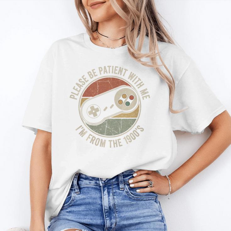 Please Be Patient With Me I'm From The 1900s Retro Gamer Premium Tri-Blend Unisex T-Shirt