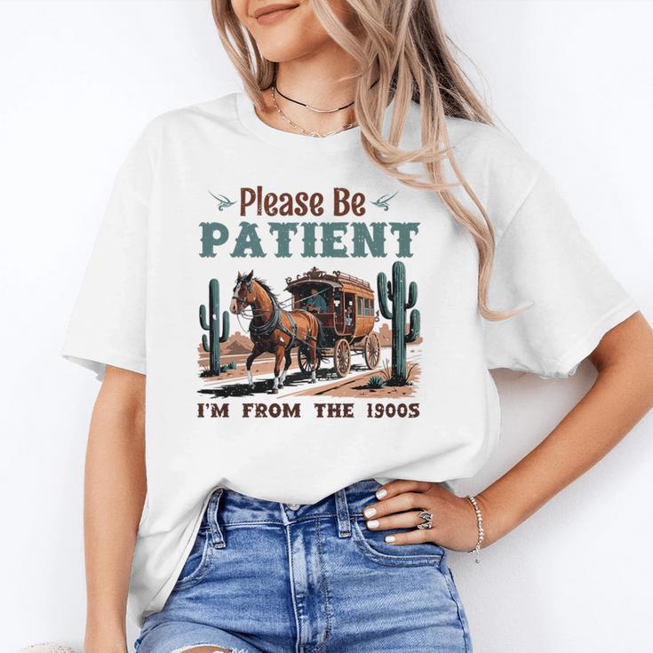 Please Be Patient I'm From The 1900s Stagecoach Western Vint Premium Tri-Blend Unisex T-Shirt Please Be Patient I'm From The 1900s Stagecoach Western Vint Premium Tri-Blend Unisex T-Shirt