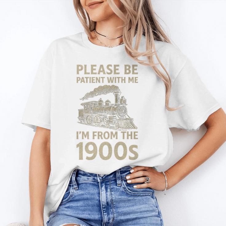 Please Be Patient With Me I'm From The 1900s Steam Train Premium Unisex T-Shirt Please Be Patient With Me I'm From The 1900s Steam Train Premium Unisex T-Shirt