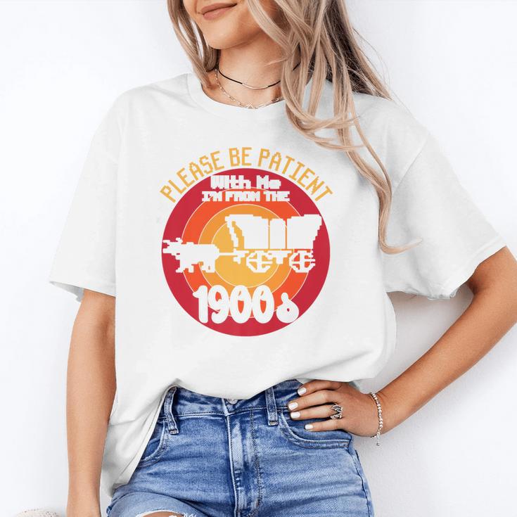 Please Be Patient With Me I'm From The 1900s Vintage Meme Premium Unisex T-Shirt