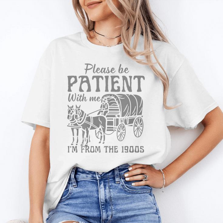 Please Be Patient With Me I'm From The 1900s Vintage 1900s Premium Tri-Blend Unisex T-Shirt