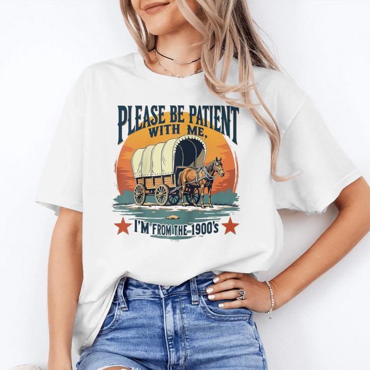 Please Be Patient With Me I'm From The 1900s Women Men Raglan Baseball Tee Unisex T-Shirt