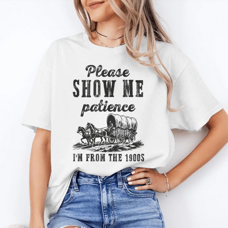 Please Show Me Patience I'm From The 1900s Vintage Horse Unisex T-Shirt