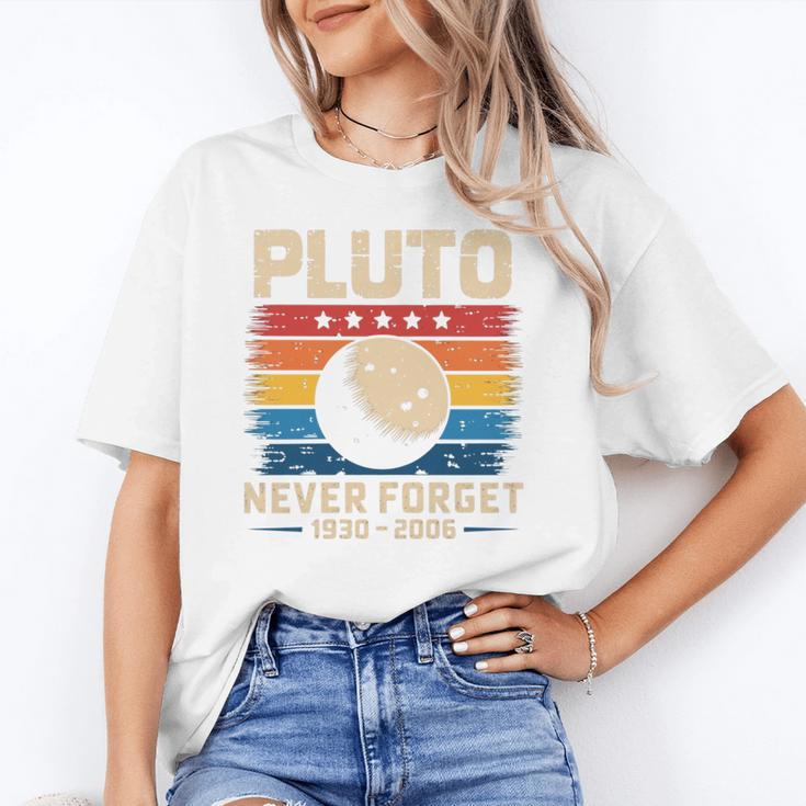 Pluto Never Forget Space Nostalgia Astronomy Humor Unisex T-Shirt Pluto Never Forget Space Nostalgia Astronomy Humor Unisex T-Shirt