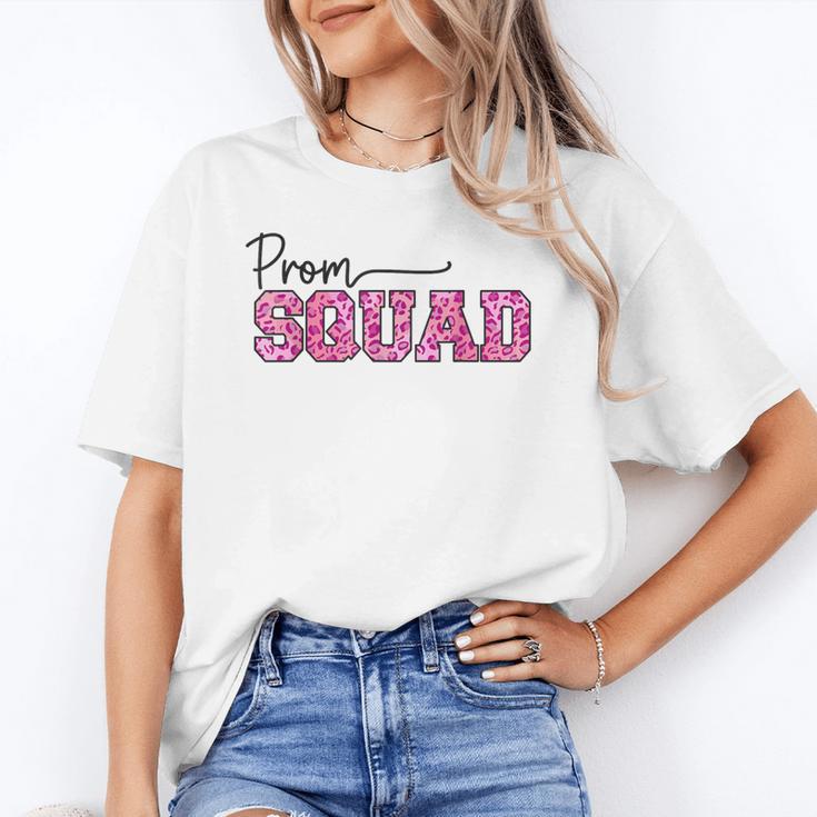 Prom Squad Prom Graduation Class Of 2024 Leopard Matching Unisex T-Shirt