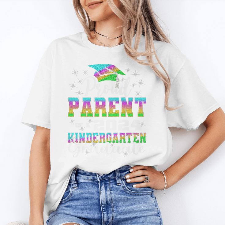 Proud Parent Of Kindergarten Graduate 2024 Graduation Parent Premium Unisex T-Shirt