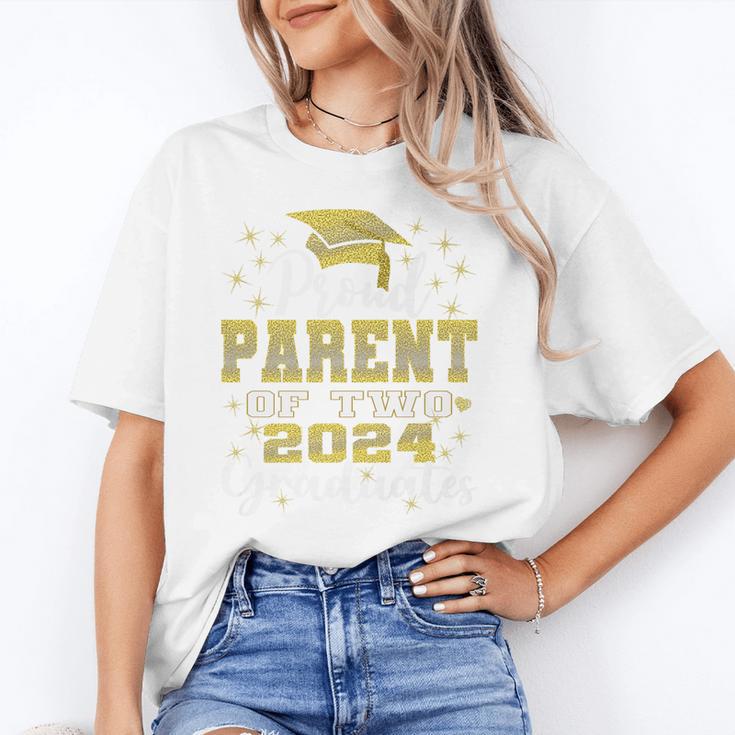 Proud Parent Of Two 2024 Graduate Class 2024 Graduation Premium Unisex T-Shirt