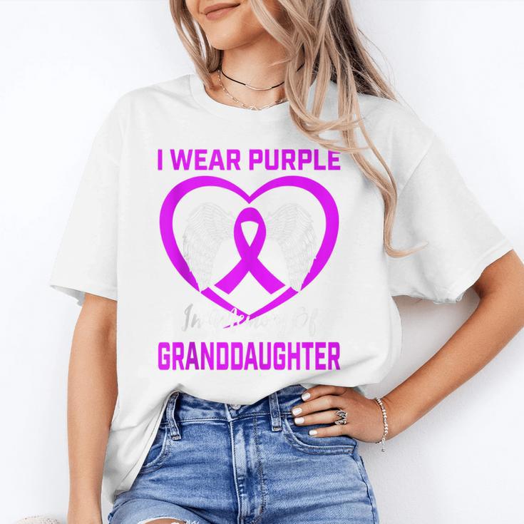 Purple In Memory Of Granddaughter Epilepsy Memorial Graphic Unisex T-Shirt Purple In Memory Of Granddaughter Epilepsy Memorial Graphic Unisex T-Shirt