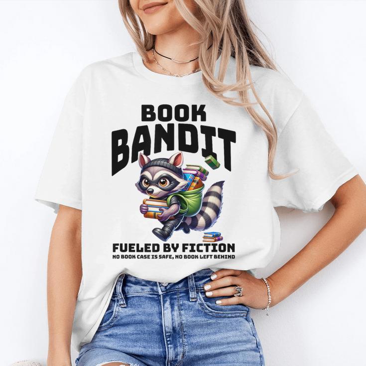 Racoon-Bookworm-Book Bandit-Fueled By Fiction Unisex T-Shirt