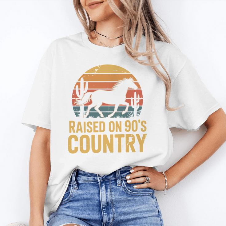 Raised On 90’s Country Horse Retro Nostalgia Western Music Unisex T-Shirt