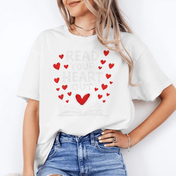 Read Your Heart Out Valentine Book Lover Reading Teacher Unisex T-Shirt