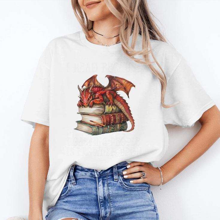 I Read Because Roasting People Is Frowned Upon Dragon Book Premium Tri-Blend Unisex T-Shirt