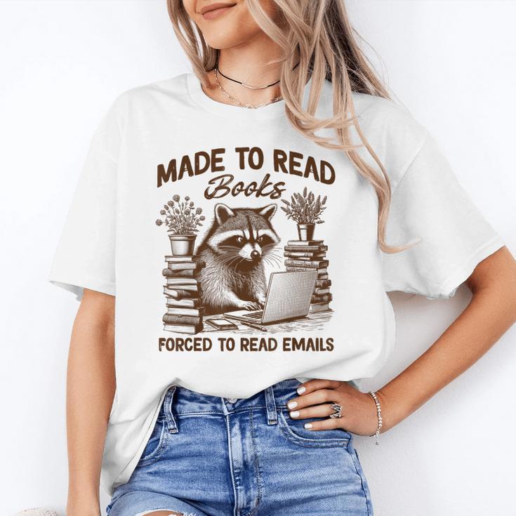 Reading Book Lover Made To Read Books Forces To Read Emails Unisex T-Shirt Reading Book Lover Made To Read Books Forces To Read Emails Unisex T-Shirt
