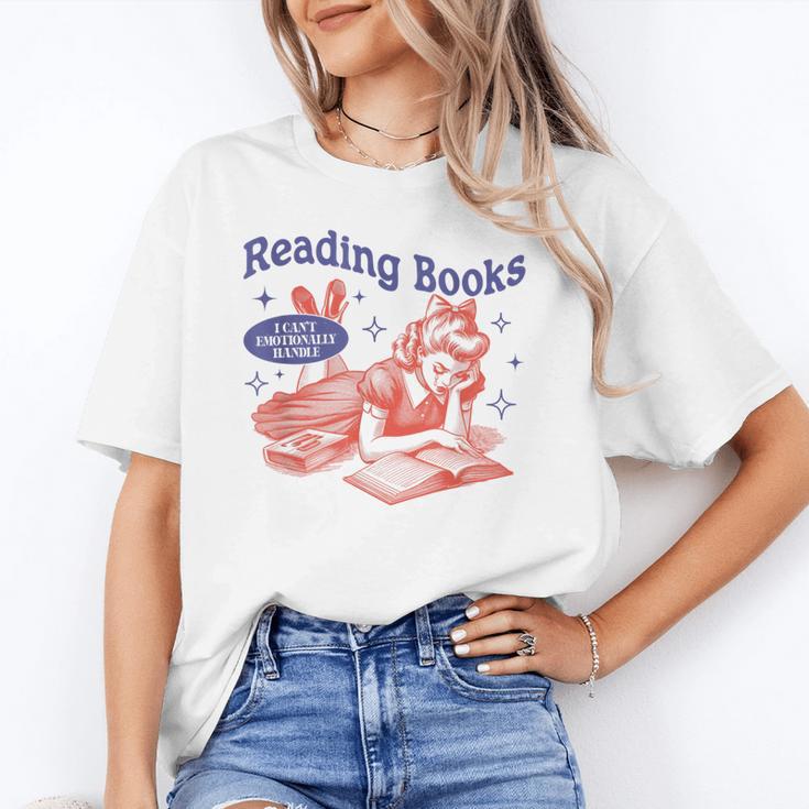 Reading Books I Can't Emotionally Handle Book Lover Unisex T-Shirt