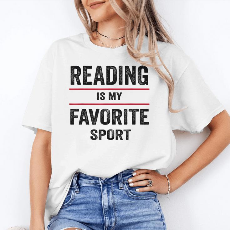 Reading Is My Favorite Sport Book Lover Quote Unisex T-Shirt
