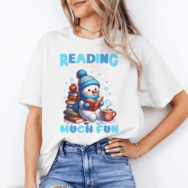 Reading Is Snow Much Fun Christmas Xmas Book Reading Unisex T-Shirt