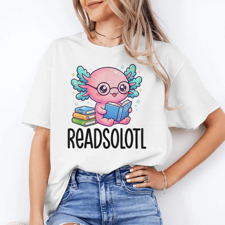 Readsolotl Cute Axolotl Reading Book Kawaii Pink Aesthetic Unisex T-Shirt Readsolotl Cute Axolotl Reading Book Kawaii Pink Aesthetic Unisex T-Shirt