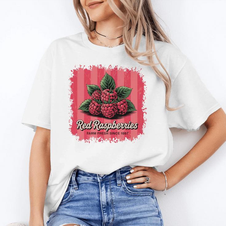 Red Raspberries Farm Fresh Since 1987 Nostalgia Unisex T-Shirt
