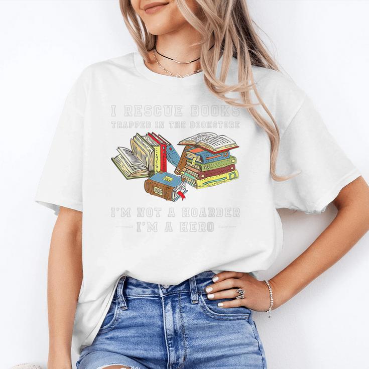 I Rescue Book Trapped In The Bookstore I'm Not A Hoarder Premium Tri-Blend Unisex T-Shirt