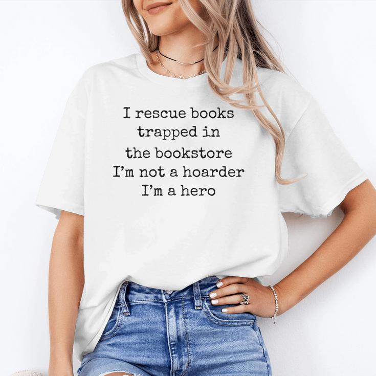 I Rescue Books Trapped In The Bookstore Book Hoarder Unisex T-Shirt I Rescue Books Trapped In The Bookstore Book Hoarder Unisex T-Shirt