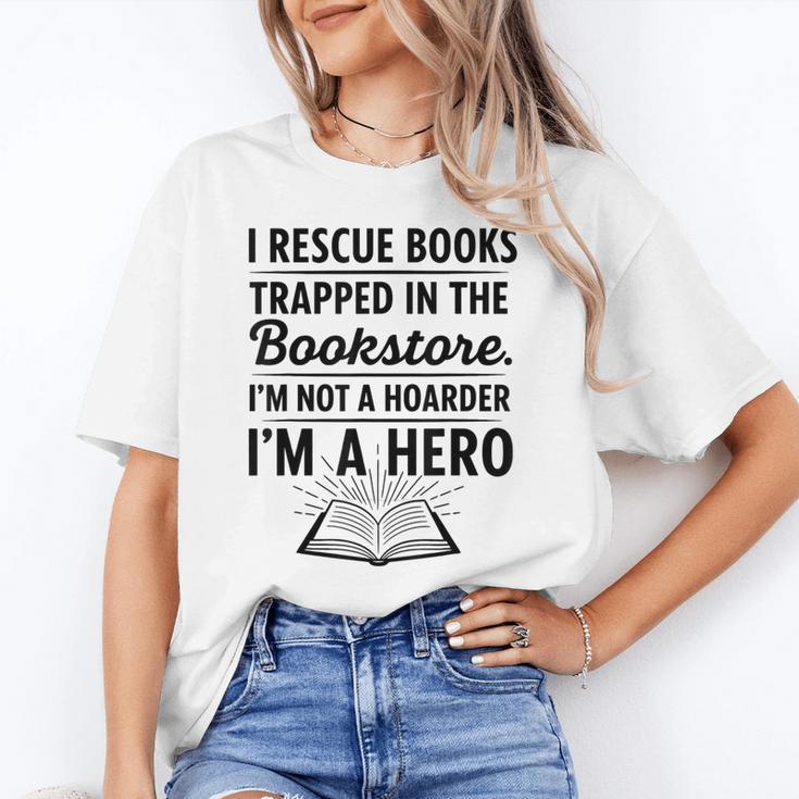 I Rescue Books Trapped In The Bookstore Sarcastic Unisex T-Shirt