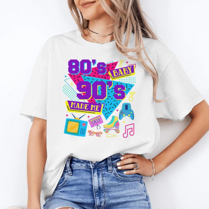 Retro 1980s 80's Baby 1990s 90's Made Me Nostalgia Birthday Premium Tri-Blend Unisex T-Shirt