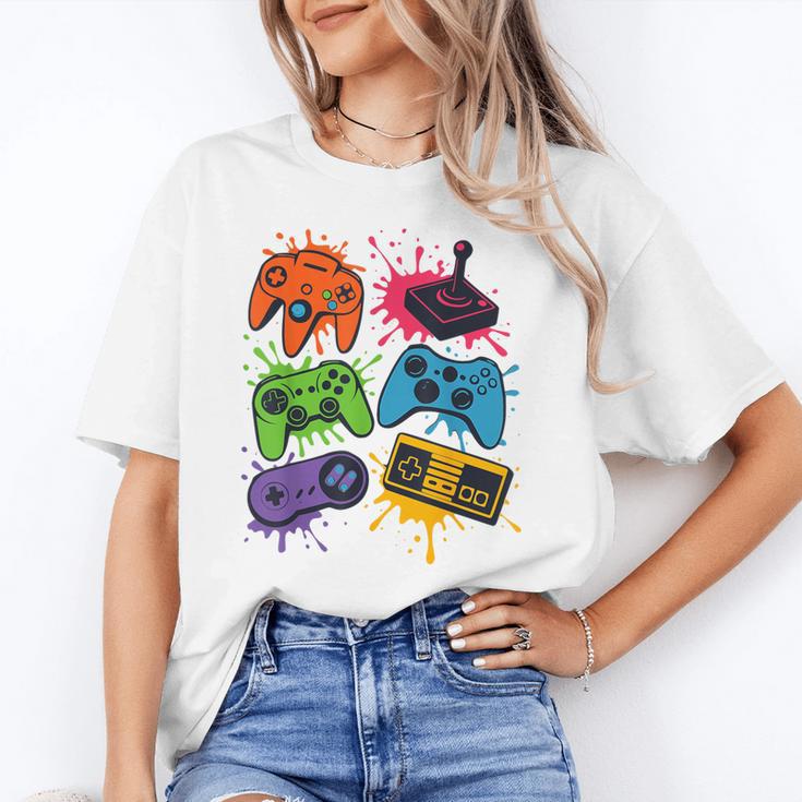 Retro Gamer Controller 80s 90s Video Game Arcade Nostalgia Unisex T-Shirt