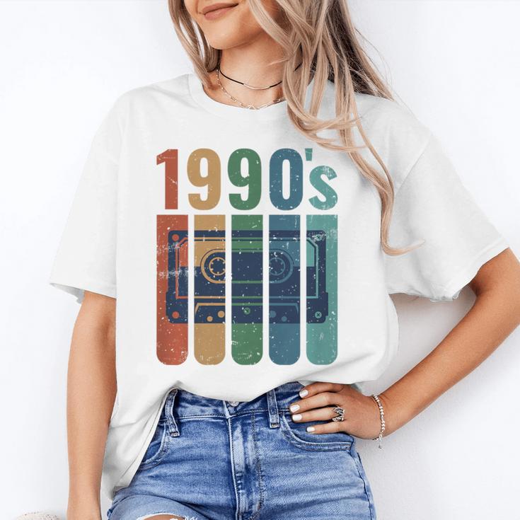 Retro Nineties Style Audio Tape Nostalgia Year 1990 Premium Tri-Blend Unisex T-Shirt