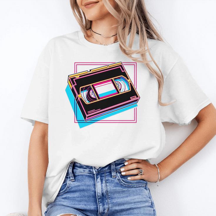 Retro VHS Vaporwave Video Cassette Nostalgia Geek Chic Premium Tri-Blend Unisex T-Shirt