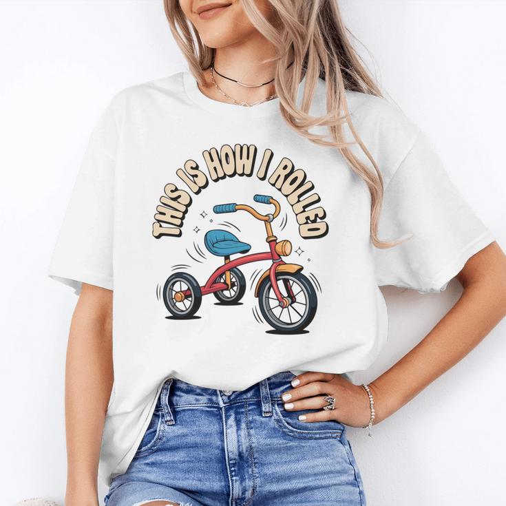 This How I Rolled Retro Tricycle 80s 90s Kid Nostalgia Unisex T-Shirt