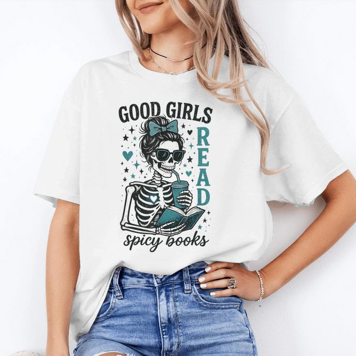 Romance Reader Good Girls Read Spicy Books Halloween Costume Unisex T-Shirt Romance Reader Good Girls Read Spicy Books Halloween Costume Unisex T-Shirt