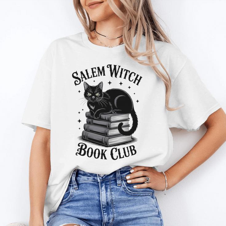 Salem Witch Book Club Bookish Halloween Cat Women Unisex T-Shirt Salem Witch Book Club Bookish Halloween Cat Women Unisex T-Shirt