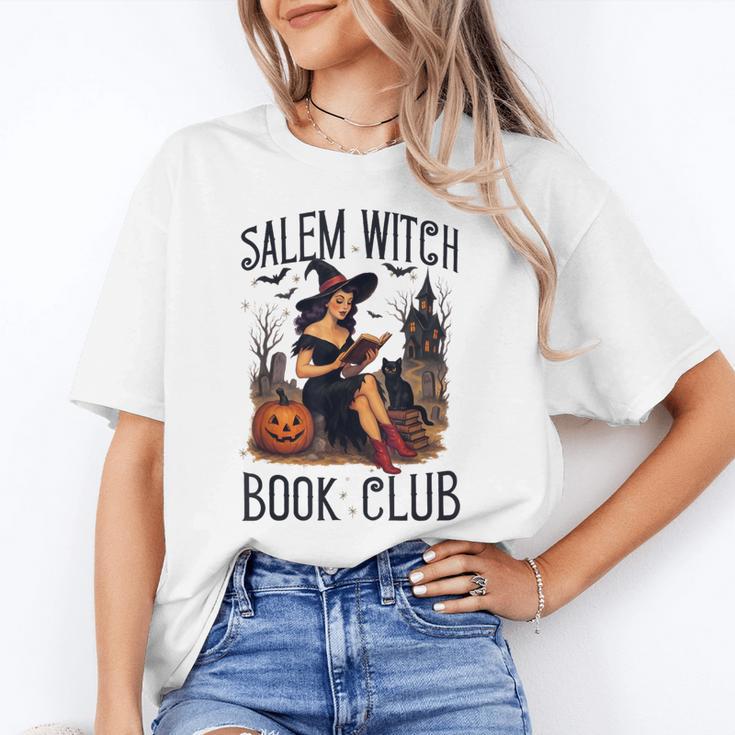 Salem Witch Book Club Bookish Retro Halloween Cat Unisex T-Shirt Salem Witch Book Club Bookish Retro Halloween Cat Unisex T-Shirt