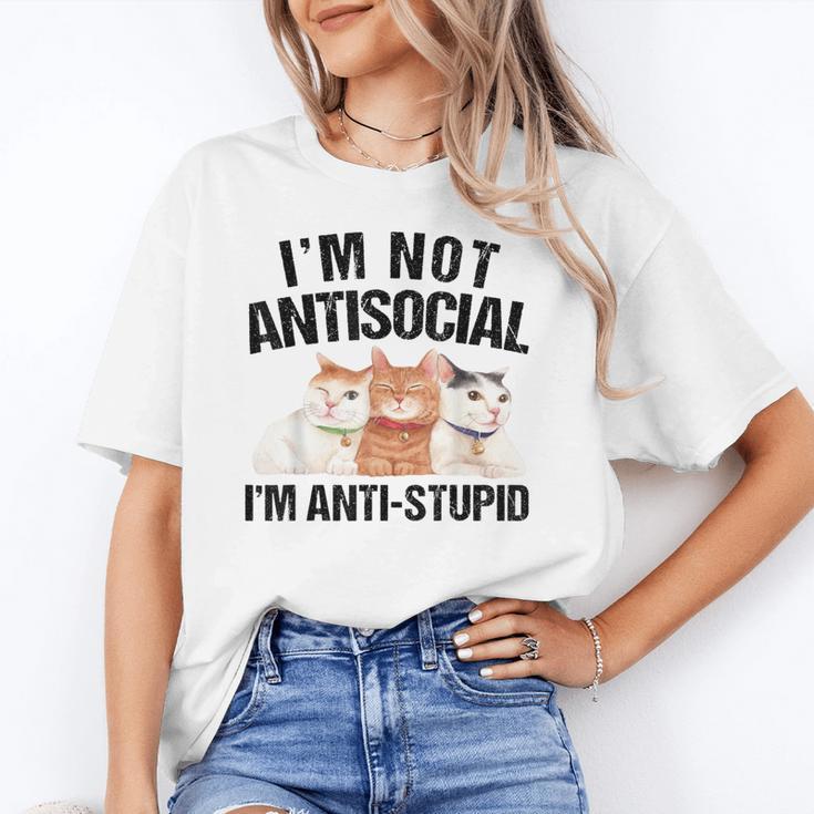 Sarcasm Cat Sarcastic Introvert Antisocial Cat Lover Unisex T-Shirt Sarcasm Cat Sarcastic Introvert Antisocial Cat Lover Unisex T-Shirt