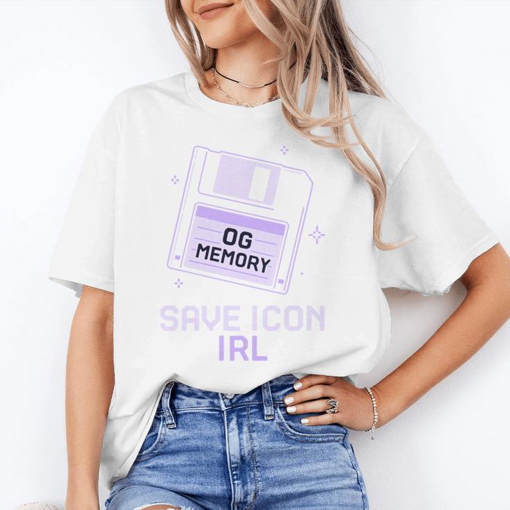 Save Icon IRL Retro Tech Humor Floppy Disk 90s Nostalgia Unisex T-Shirt