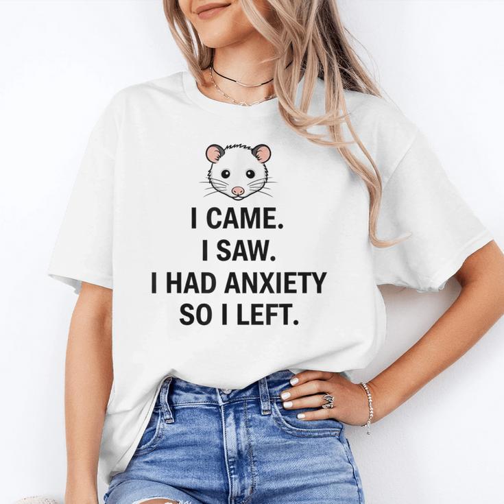 I Came I Saw I Had Anxiety So I Left Introvert Tee Unisex T-Shirt I Came I Saw I Had Anxiety So I Left Introvert Tee Unisex T-Shirt
