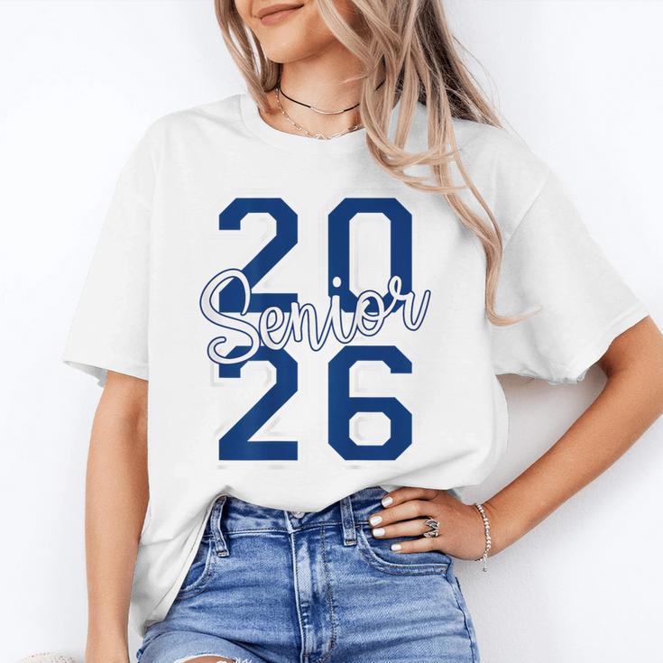 Senior 2026 Graduation Varsity Navy Blue On The Back Unisex T-Shirt